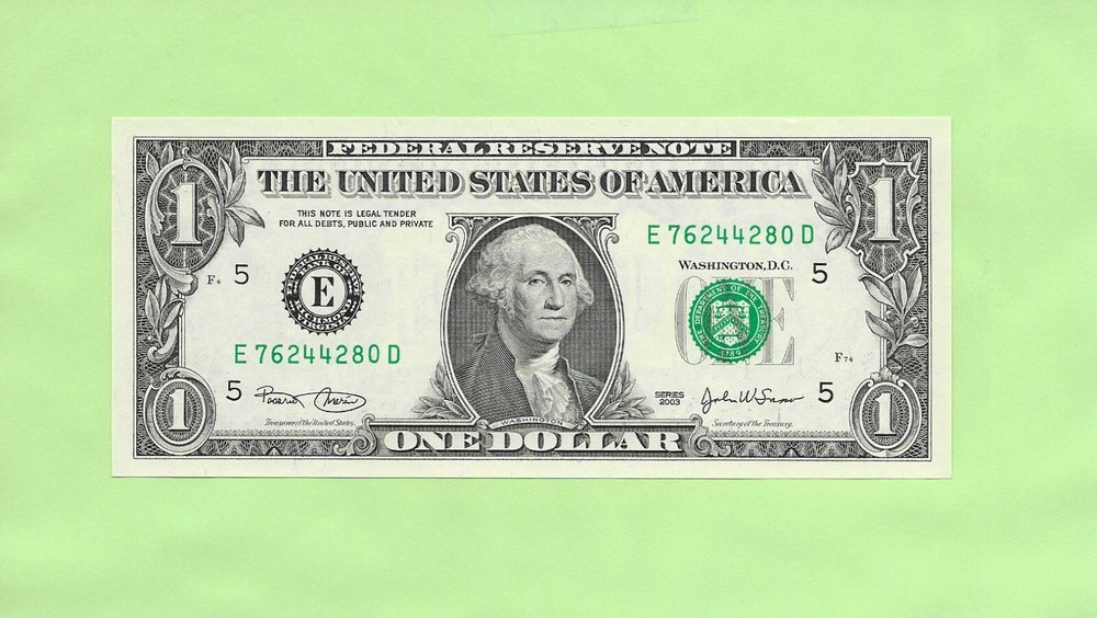 2003 ..UNCIRC $1  E 7624 4280 D .... 2003  $1  E-D     NICE NOTE    FRN