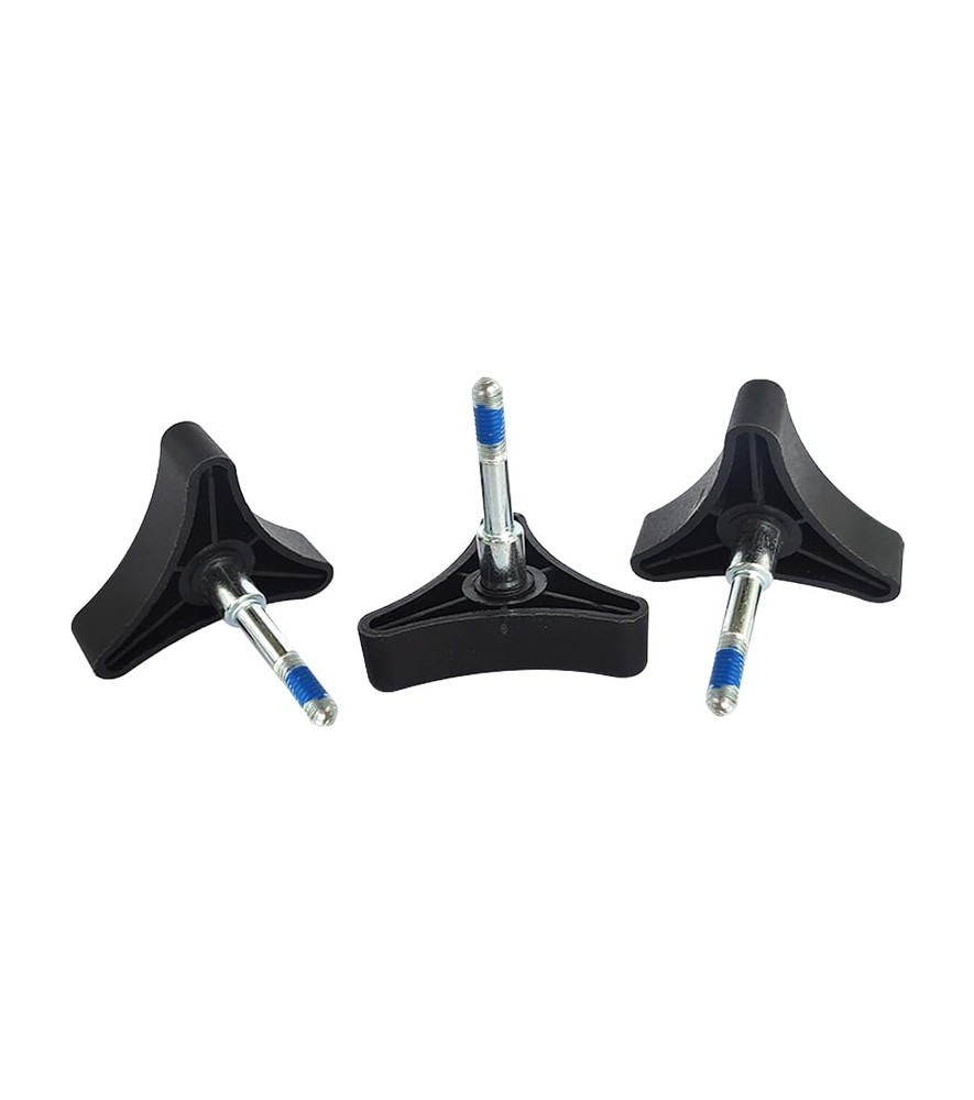 3 Pack 3 Point Rollator Knob Walker Replacement Knobs Universal Part for Walker