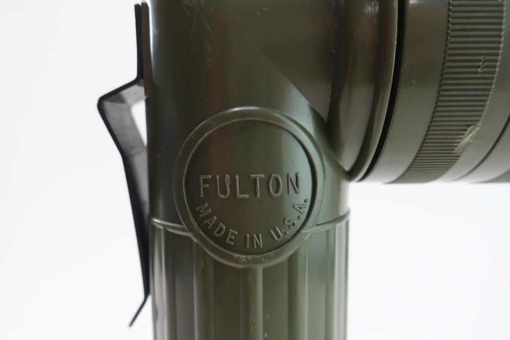 Fulton MX-991/U Angle Head Flashlight w/ Lens & Extra Bulb - Please Read