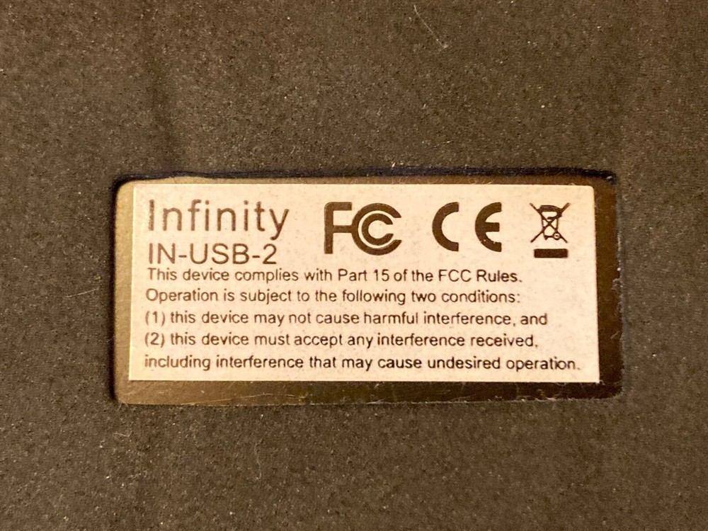 infinity in-usb-2 foot pedal usb