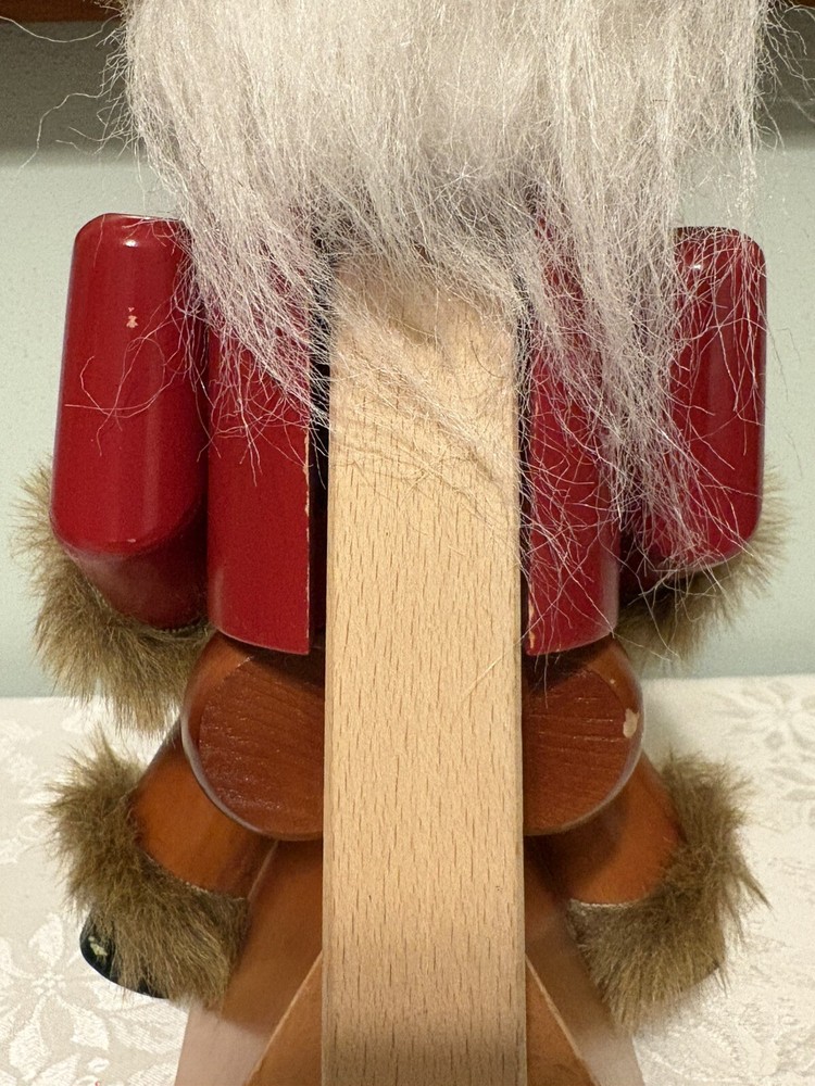 STEINBACH 14" Nutcracker The Sovereign GENGHIS KHAN. Missing Weapons. As Is.