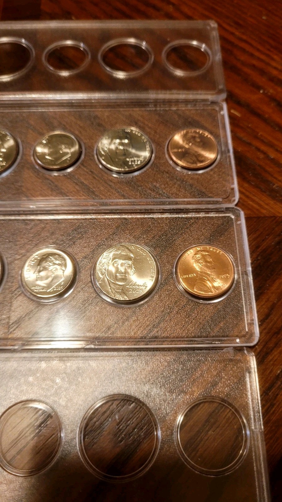 2025 P&D Brilliant Uncirculated Mint Sets 5 Coins Per Mint Whitman Holder