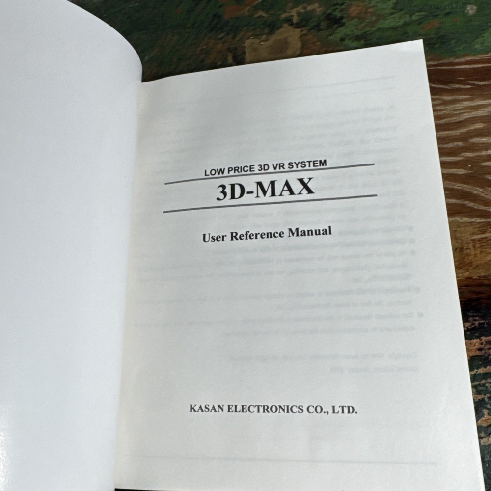 KASAN ELECTRONICS KASAN 3D-MAX Vintage Programming Computing 1995