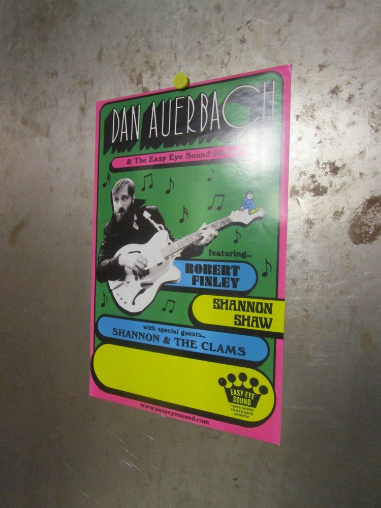 DAN AUERBACH Easy Eye Sound Revue 2018 Flyer SHANNON SHAW CLAMS BLACK KEYS