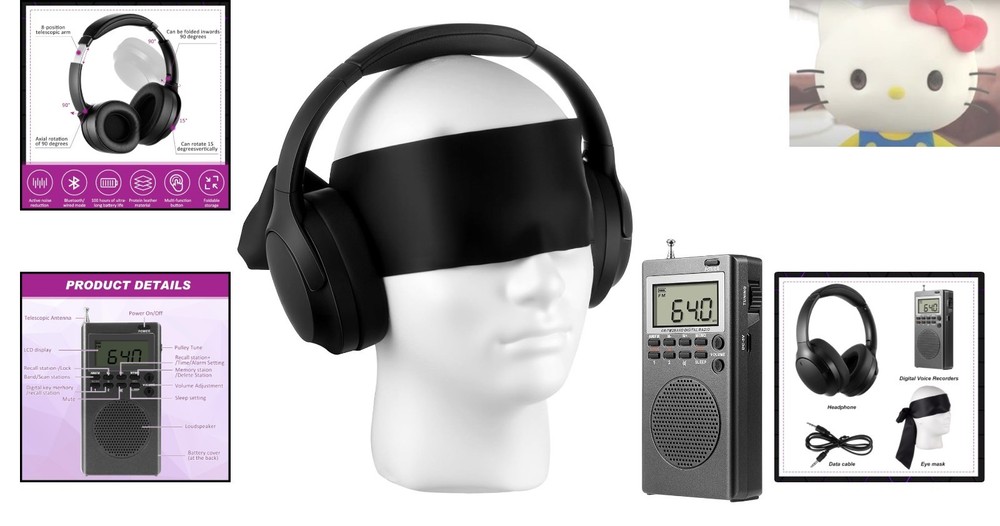 Portable Ghost Hunting Gear: 3-Pc Kit with Bluetooth Headset & Detection Device