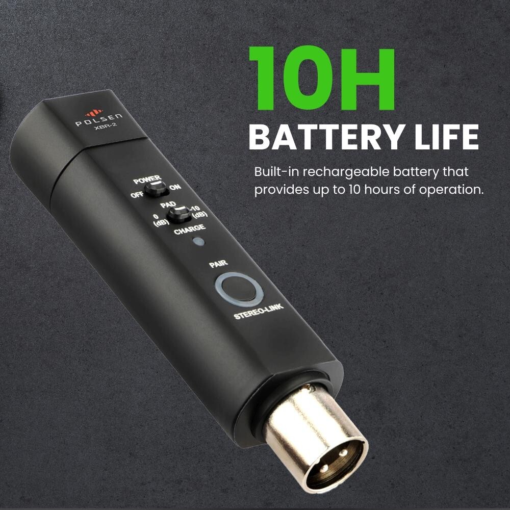 XLR Bluetooth Audio Receiver, Wireless Bluetooth 5.0 Streaming, 3-Pin XLR Output