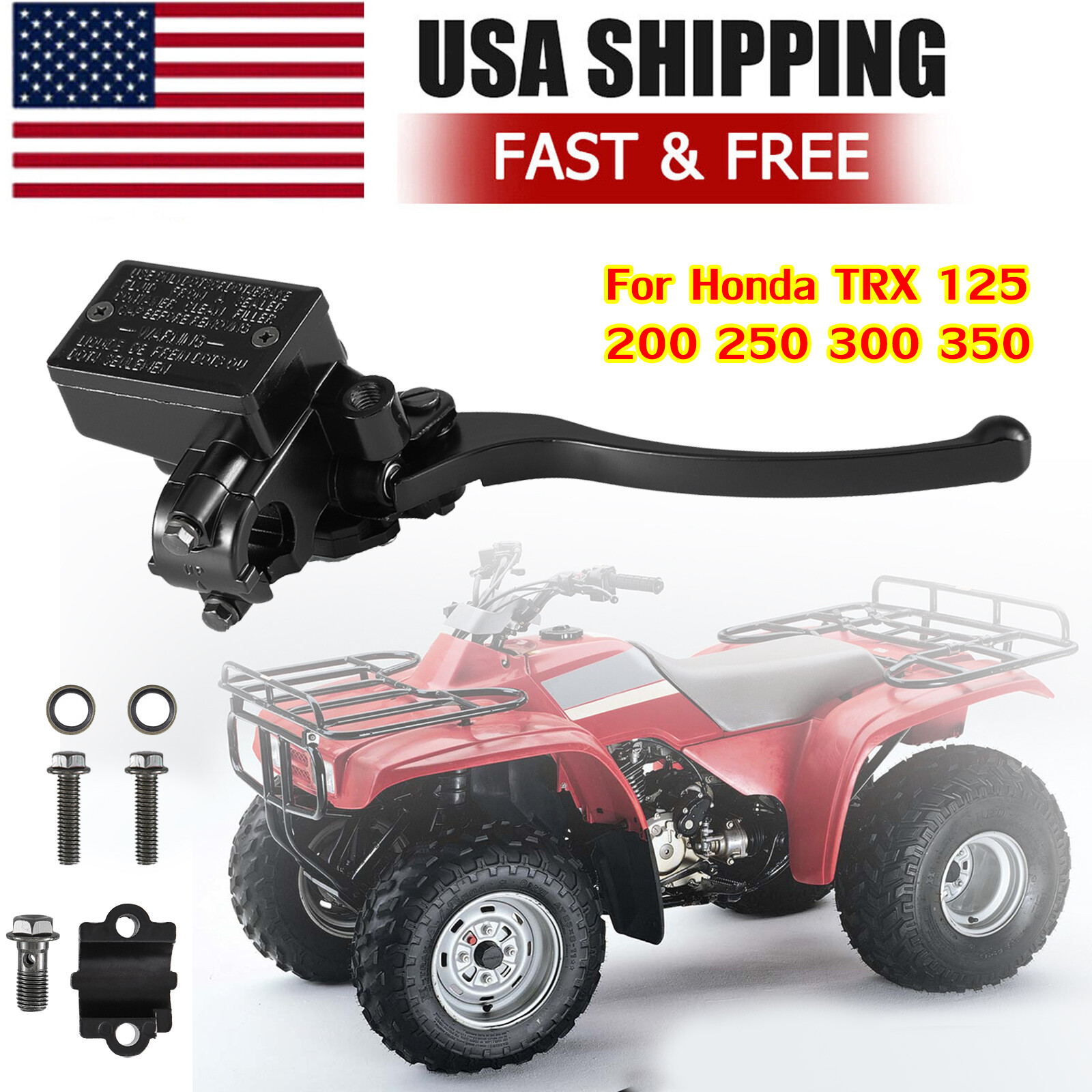 Front Brake Master Cylinder For HONDA FourTrax 125 200 250 300 350 TRX 1985-2000