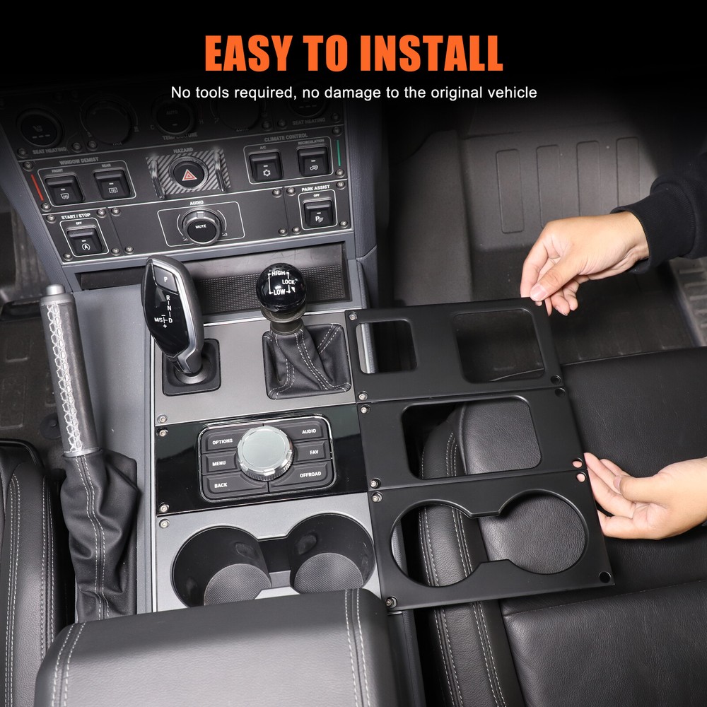 ABS Matte Black Central Control Gear Shift Panel Cover For Ineos Grenadier 2020+