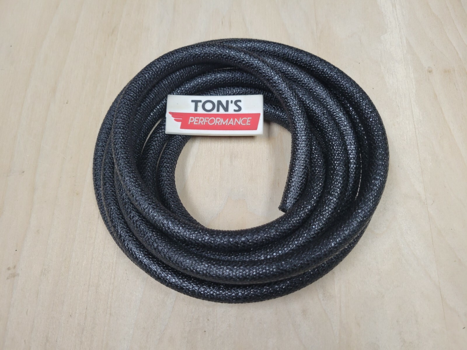 10 feet 5/16" I.D. ASPHALT CLOTH WIRE LOOM ORIGINAL RESTORATION CONDUIT VINTAGE