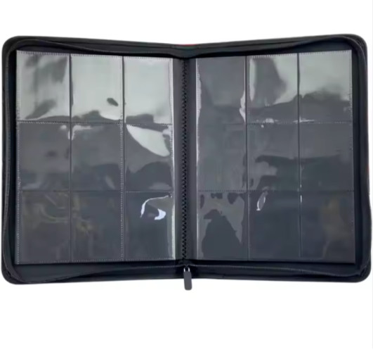 Pokemon Trading Card Binder with Zipper PU Leather 9 Pocket - 360 Card Capacity