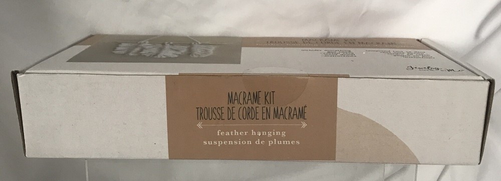 Macrame Kit, Feather Hanging