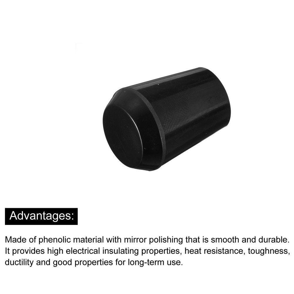 M8x25mm Female Threaded Hand Knobs Tapered Insert Handles for Mechanical, 4Pcs
