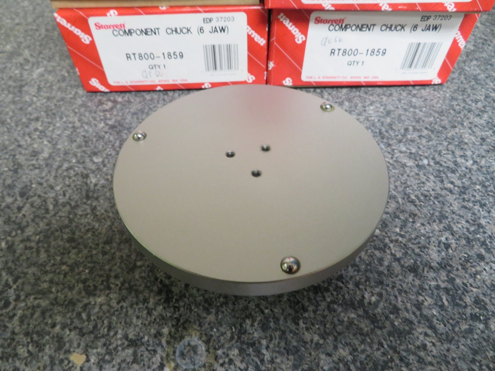 Starrett RT800-85 Bison 3866-85 6-jaw scroll chuck ID to 3.7" QE66