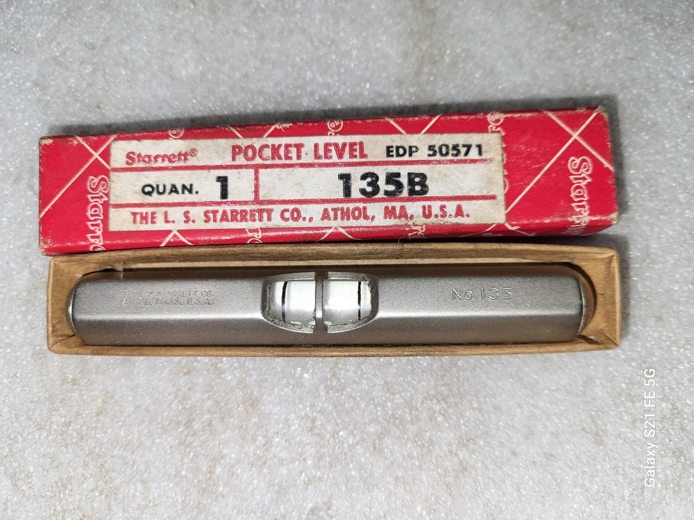 Nice Starrett Pocket Level 135B in Box