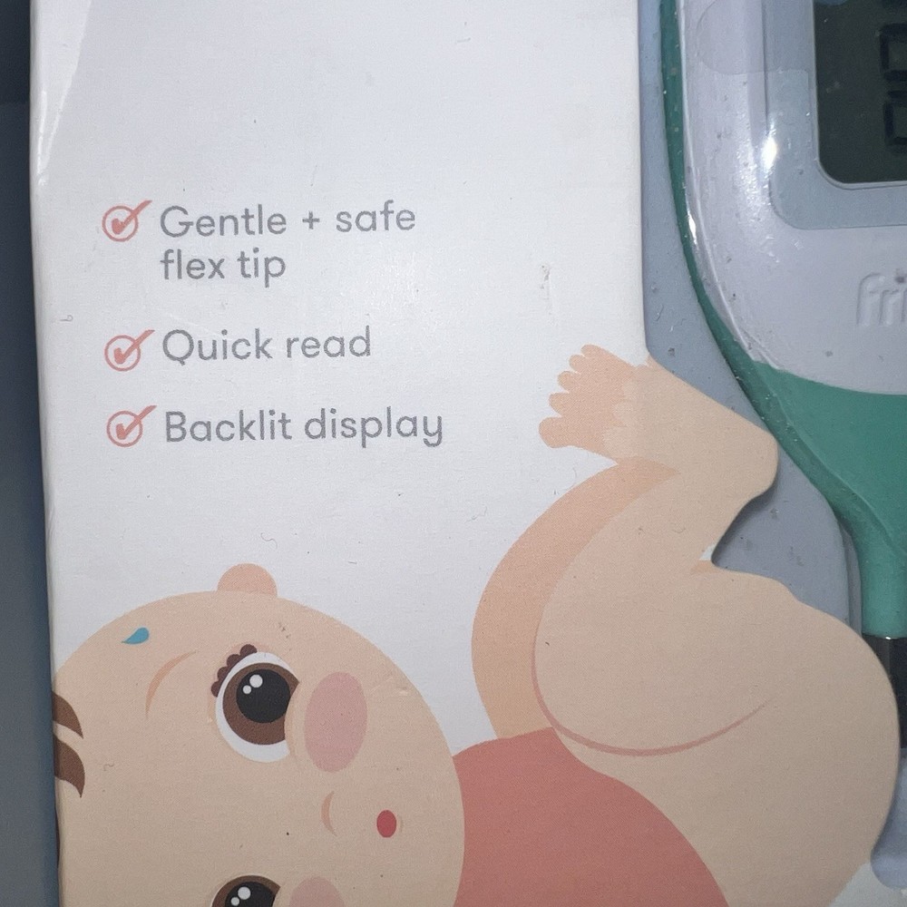 NEW Frida Baby Quick-Read Rectal Thermometer Backlit Display