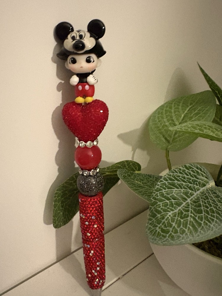 Boy Mouse PM Beaded Rhinestone Pen