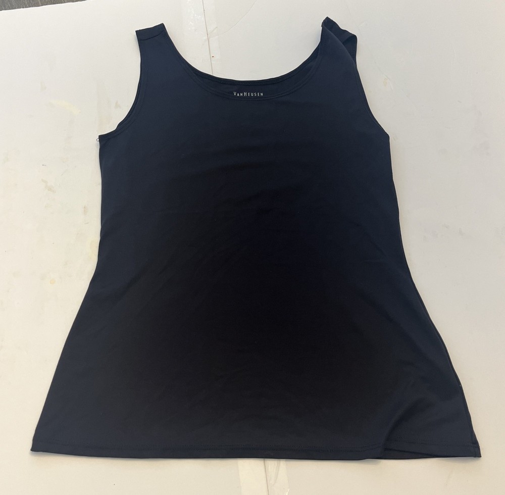 Vanheuson Spandex /nylon Basic Black Layering Shapewear Top