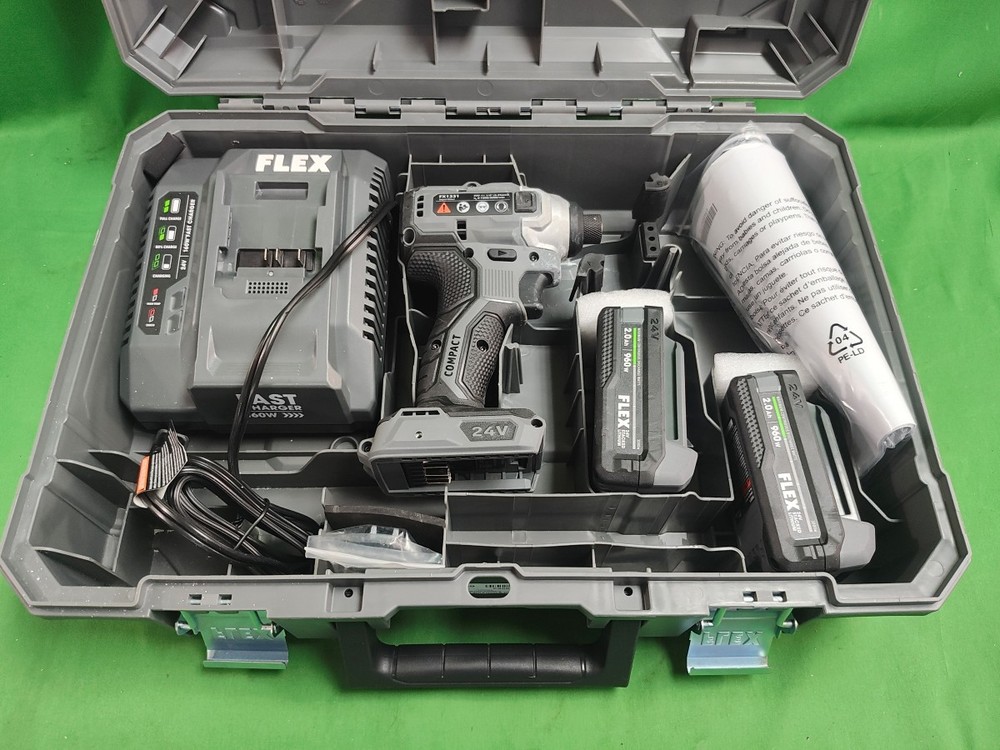 FLEX FX1331 1/4" QUICK EJECT HEX IMPACT DRIVER LI-ION KIT TESTED