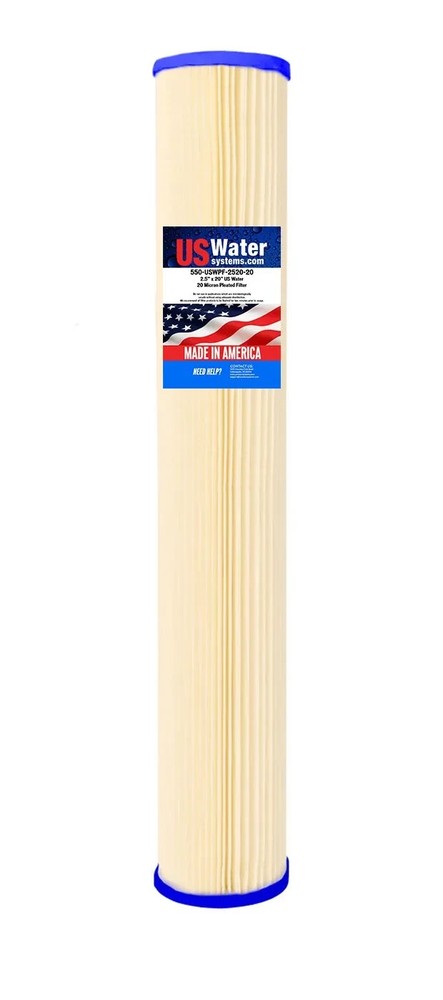 2.5" X 20" Pleated Sediment Filter 20 micron
