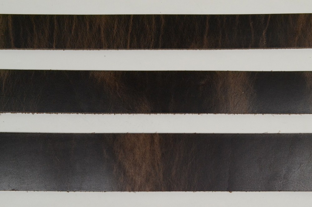 Belt Strip - Chocolate rustic oil tan pullup - 54" - Various Widths (E417)