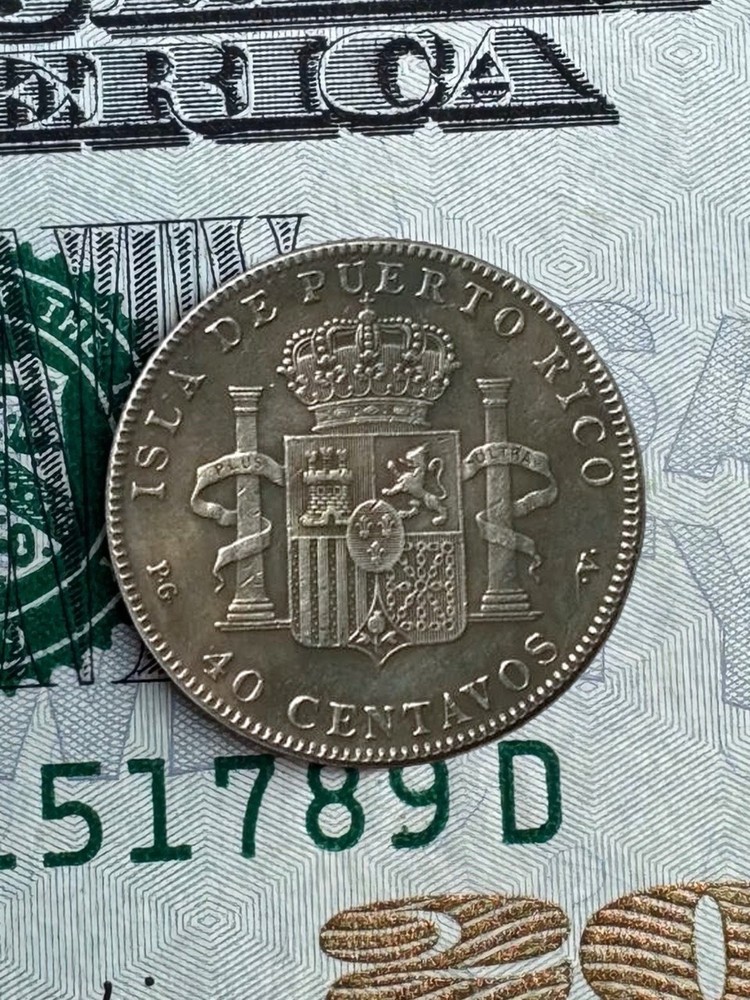1896 Puerto Rico 40 centavos