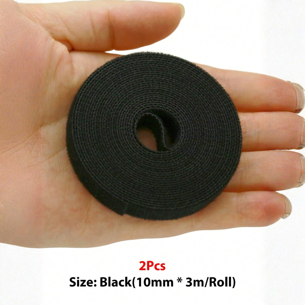 1-5m Reusable Hook and Loop Cable Tie Adjustable Cable Organizer Tape Cord Wrap