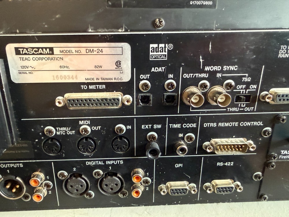 Tascam DM-24 Digital Mixing Console Professional Recording Mixer Untested