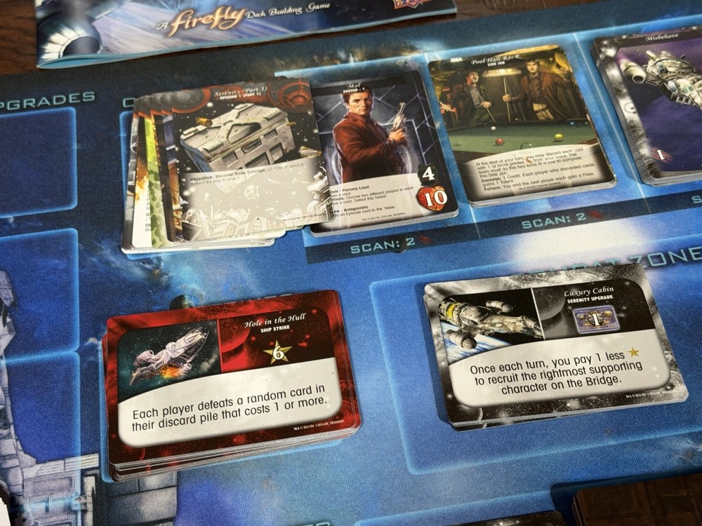 Legendary Encounters a Firefly Deck Building Game By Upper Deck Complete Used