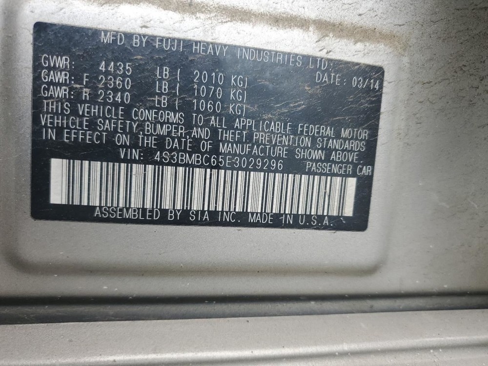 Fuse Box Engine Compartment Fits 10-14 LEGACY 4771536