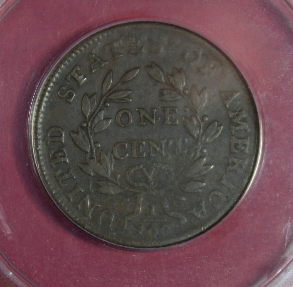 1800 DRAPED BUST LARGE CENT ANACS VF25