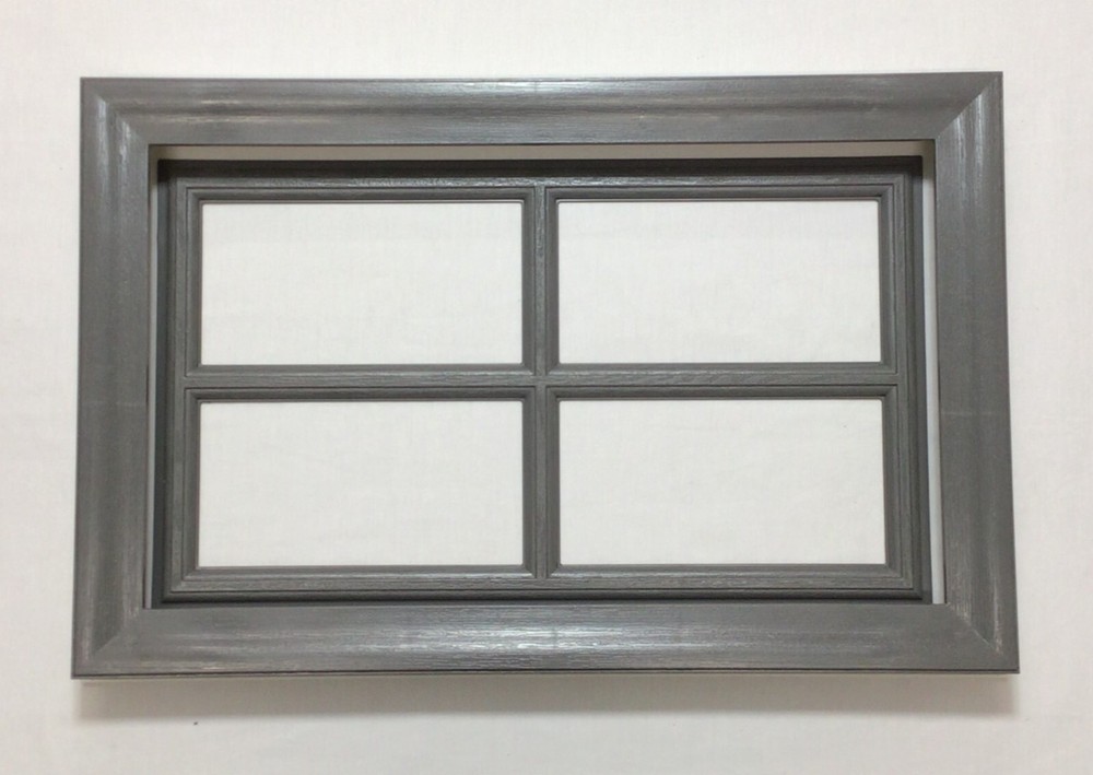 Charcoal Gray Amarr Garage Door Window Kit Short Panel Frame Insert Glass Option