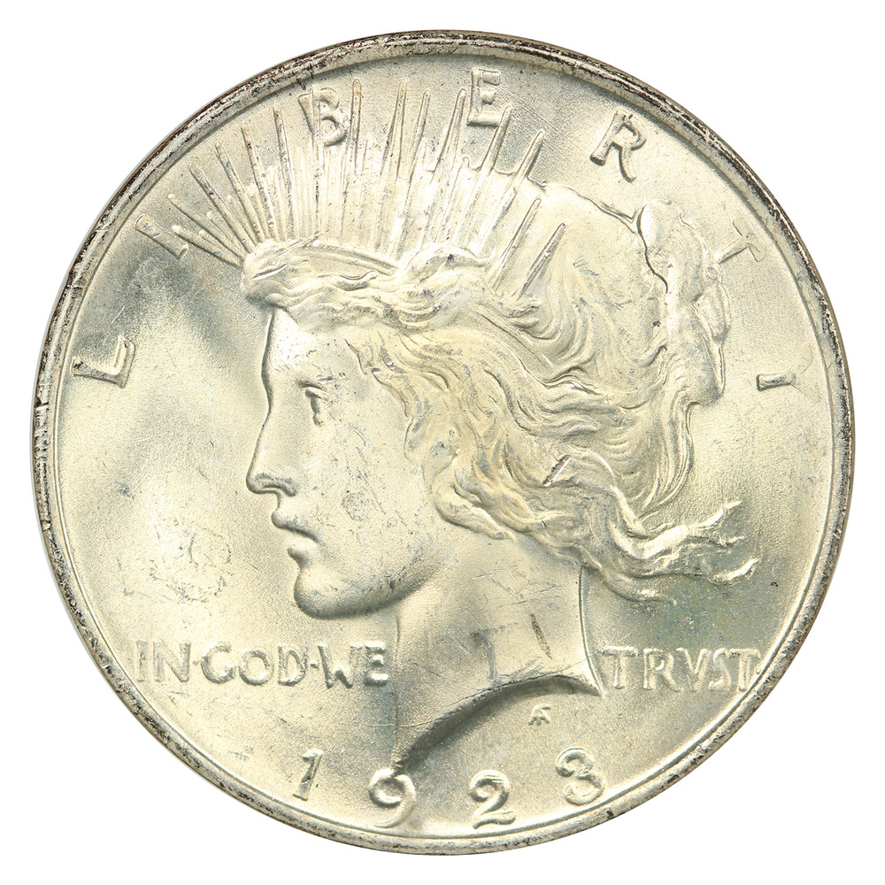 1923 $1 NGC/CAC MS64 (OH) - Peace Dollar