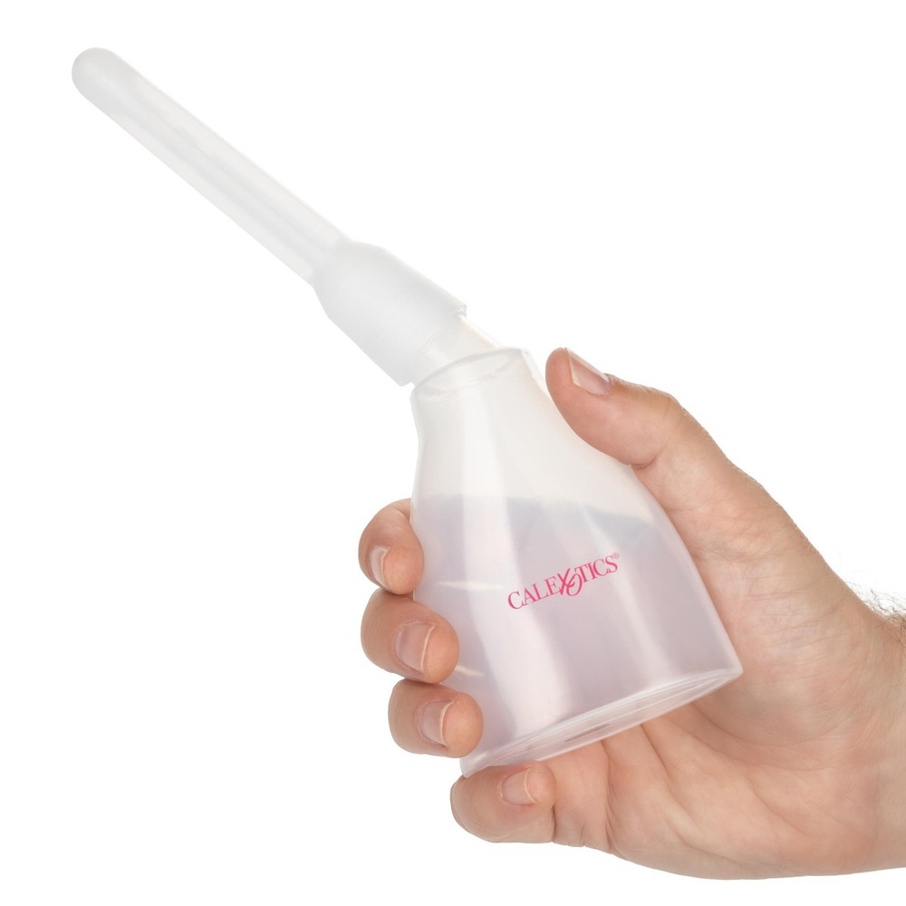 CalExotics Ultimate Douche - Clear Reusable System w/ 2 Nozzles - 5.4oz