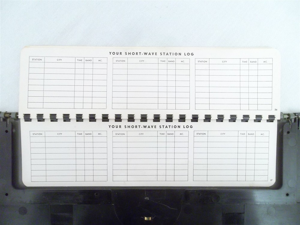 ZENITH TRANSOCEANIC 600 SERIES LOG CHARTS DOOR PANEL ASSEMBLY