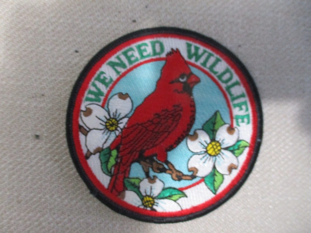 We Need Wildlife Cardinal Four Inch Patch