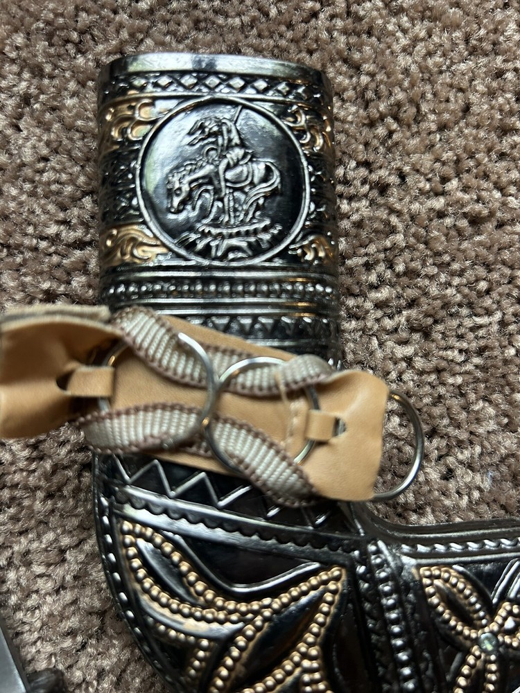 Omani Khanjar Replica Dagger Middle Eastern Knife Silver Gold 2 Tone