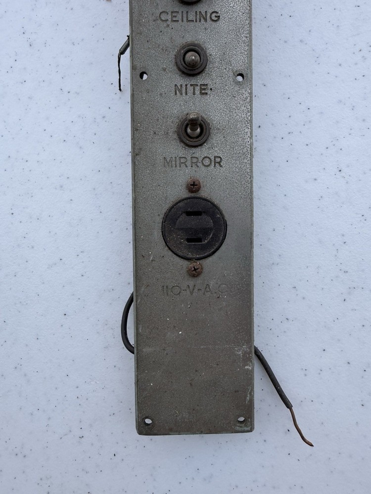 Antique Elevator Heat Control Panel Porter Call Button Ceiling Restoration