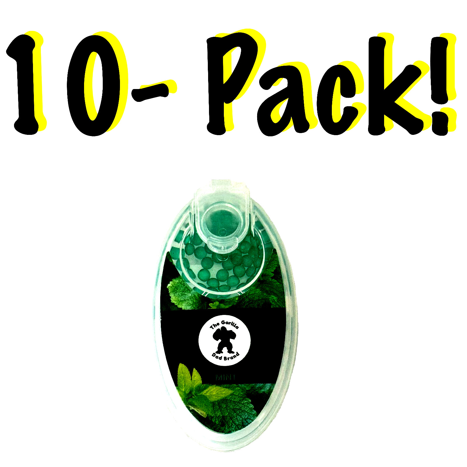 1000 Count Green Mint Burst Beads - Bulk Menthol Flavor Capsules for Filter Tips