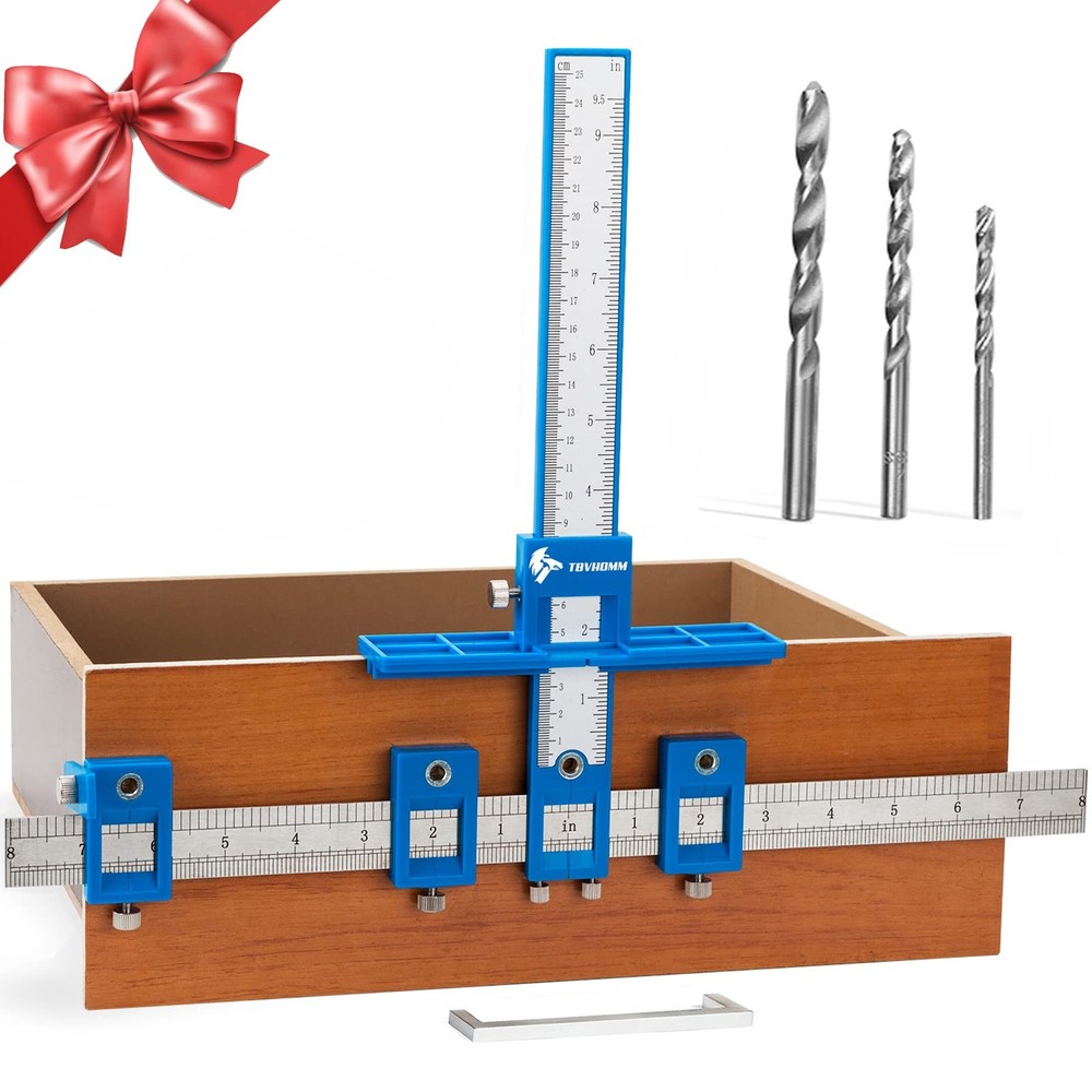 Cabinet Hardware Jig Drill Guide Template for Installing Handles Knobs Pulls