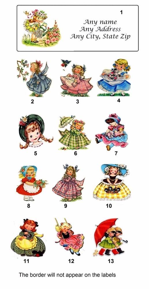 30 Personalized Address Labels Primitive Country PY 8)