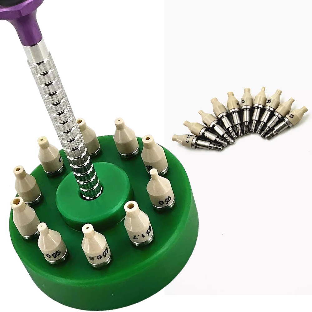 Watch Hand Install Setting Tools Dual Sided with Replaceable Pusher Fitting Set