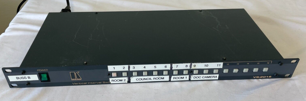 Kramer VS-2016 Vertical Interval Switcher Composite Video Switcher w/power cord