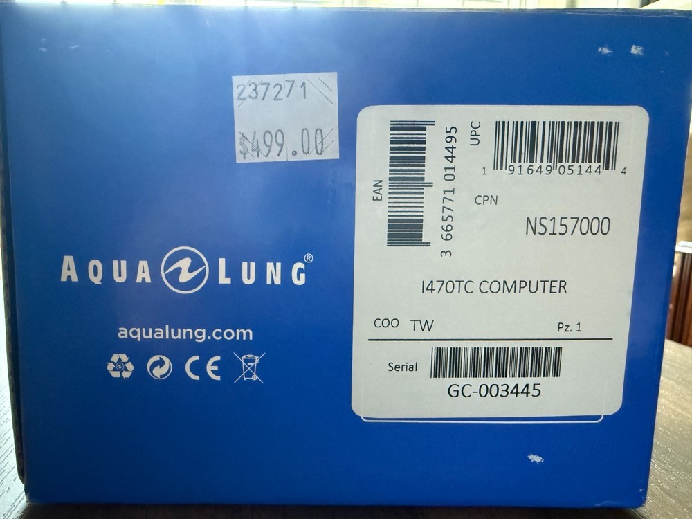 Aqualung i470TC Dive Computer – Like New in Box