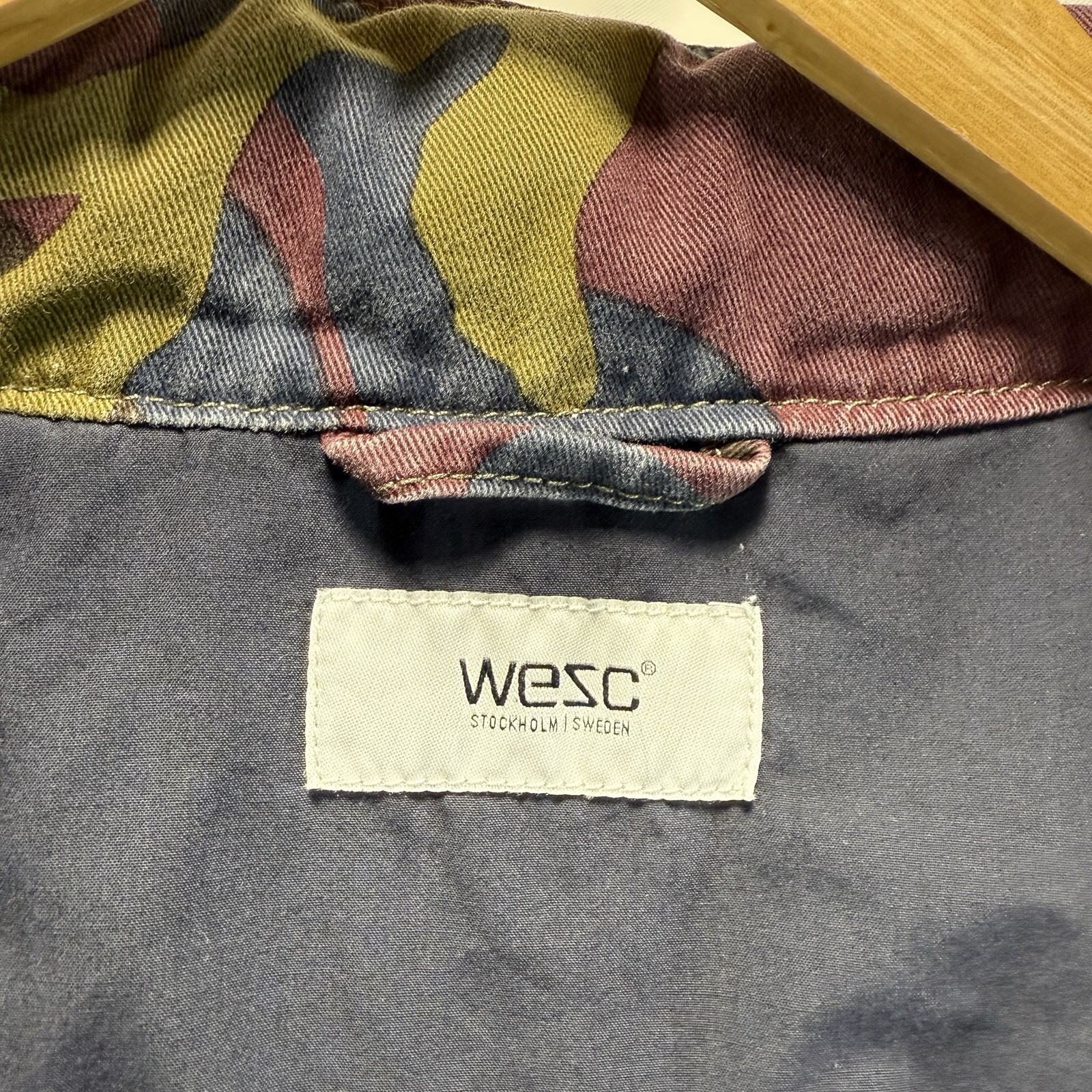 Belgian Jigsaw Field Jacket Puzzle Camo Coat Army Belgium WESC Mens Size XS