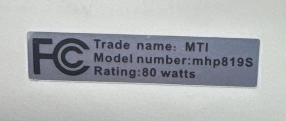 Original Walgreens Electric Blanket Pad Controller Control MTI mhp819S (Tested)