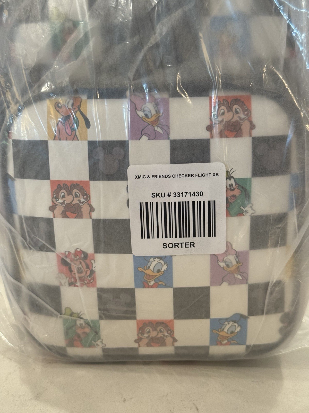 Loungefly Disney Mickey Mouse & Friends Checkered Boxlunch Crossbody Bag Purse