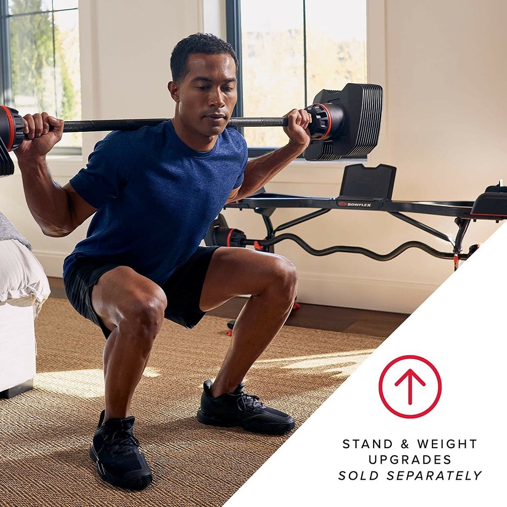 Bowflex Selecttech 2080 Barbell With Curl Bar Adjustable Brand New