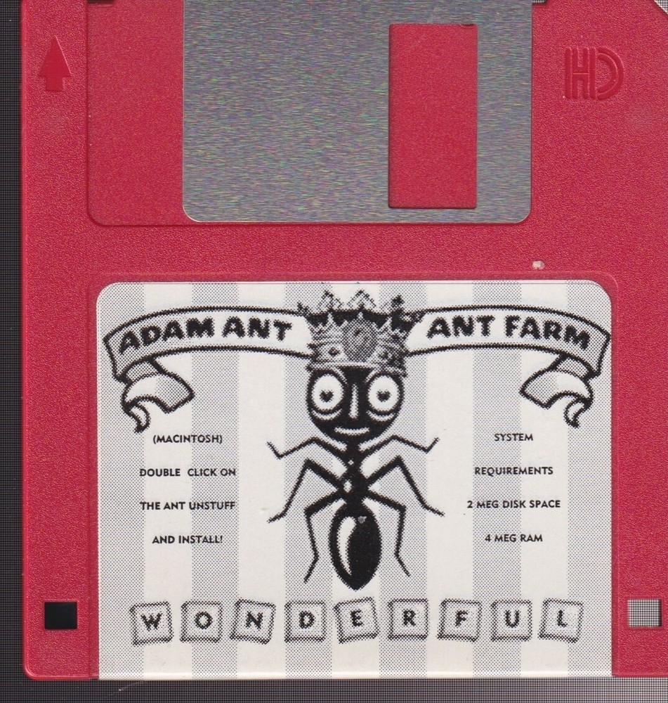 Adam ant ant farm wonderland  floppy disc