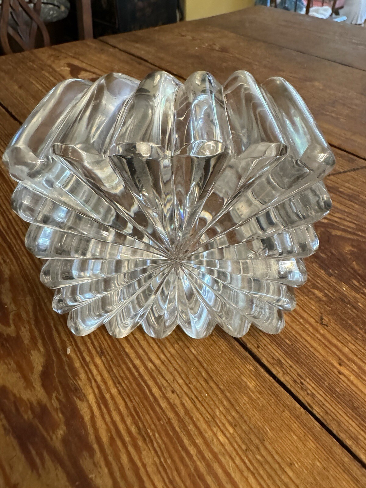 19th Century Tiffany & Co Sterling Silver and Cut Crystal 3.75” Inkwell and Cap