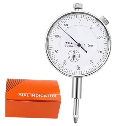 Mechanical Dial Indicator Gauge 0-10mm, High-Precision 0.01mm Resolution,